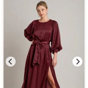 Umgee “Plum” Burgundy Dress